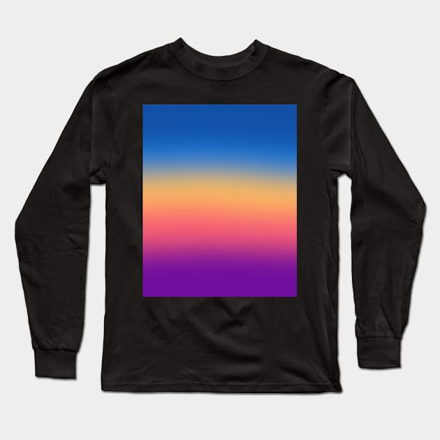 Colorful Gradient Long Sleeve T-Shirt by taoistviking